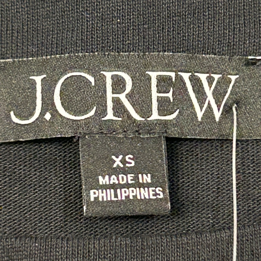 J.Crew Women’s Mariner Jersey Cropped Boatneck Top‎ Feather Cuff Sleeves XS NWT - Picture 3 of 8